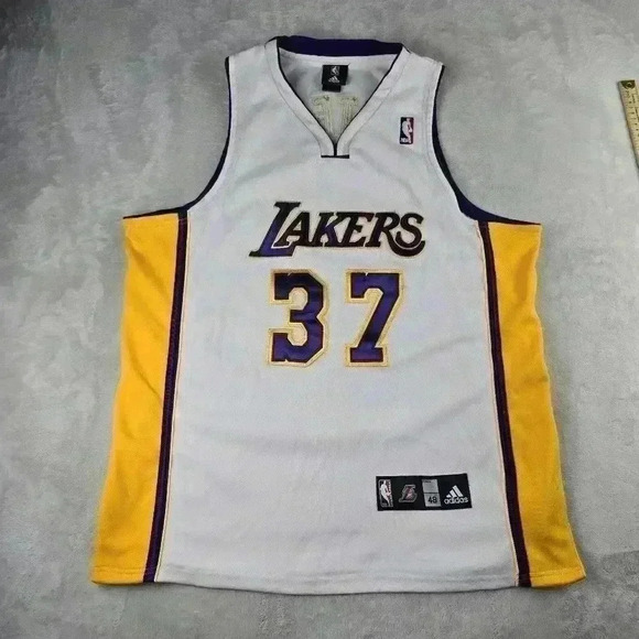 VTG Ron Artest Lakers Jersey Authentic Adidas White - Picture 1 of 9